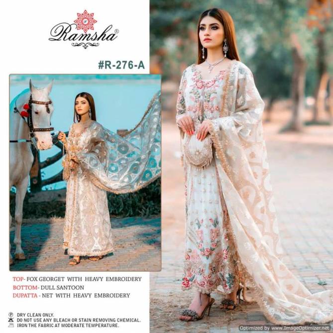 Ramsha R 276 Nx Georgette Festive Wear Designer Pakistani Salwar Kameez Collection